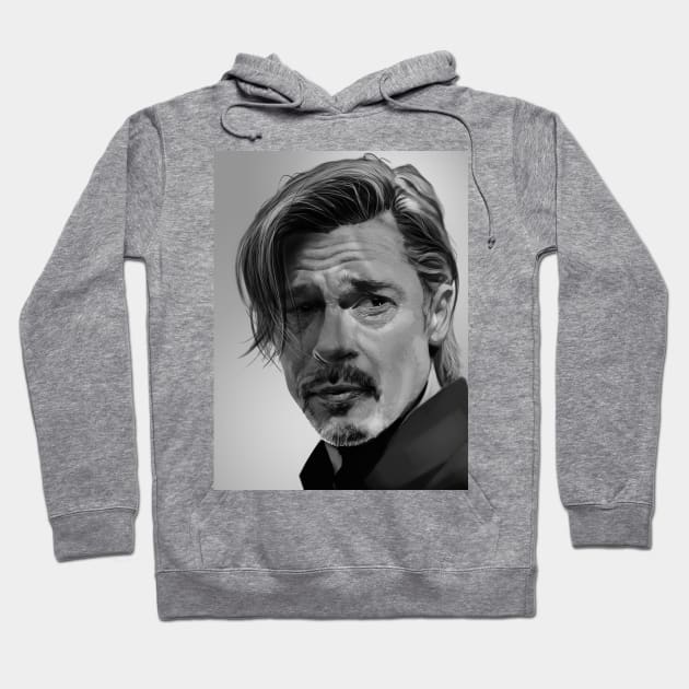 Brad Pitt Hoodie by SmpArt